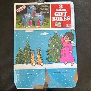 Vintage 1981 Jeanmarie Creations Christmas Instant Gift Boxes
